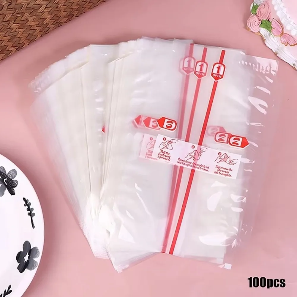 100Pcs PP Disposable Triangle Rice Ball Packing Bag Seaweed Onigiri Sushi Bag Onigiri Double Layers Wrap Plastic Bags