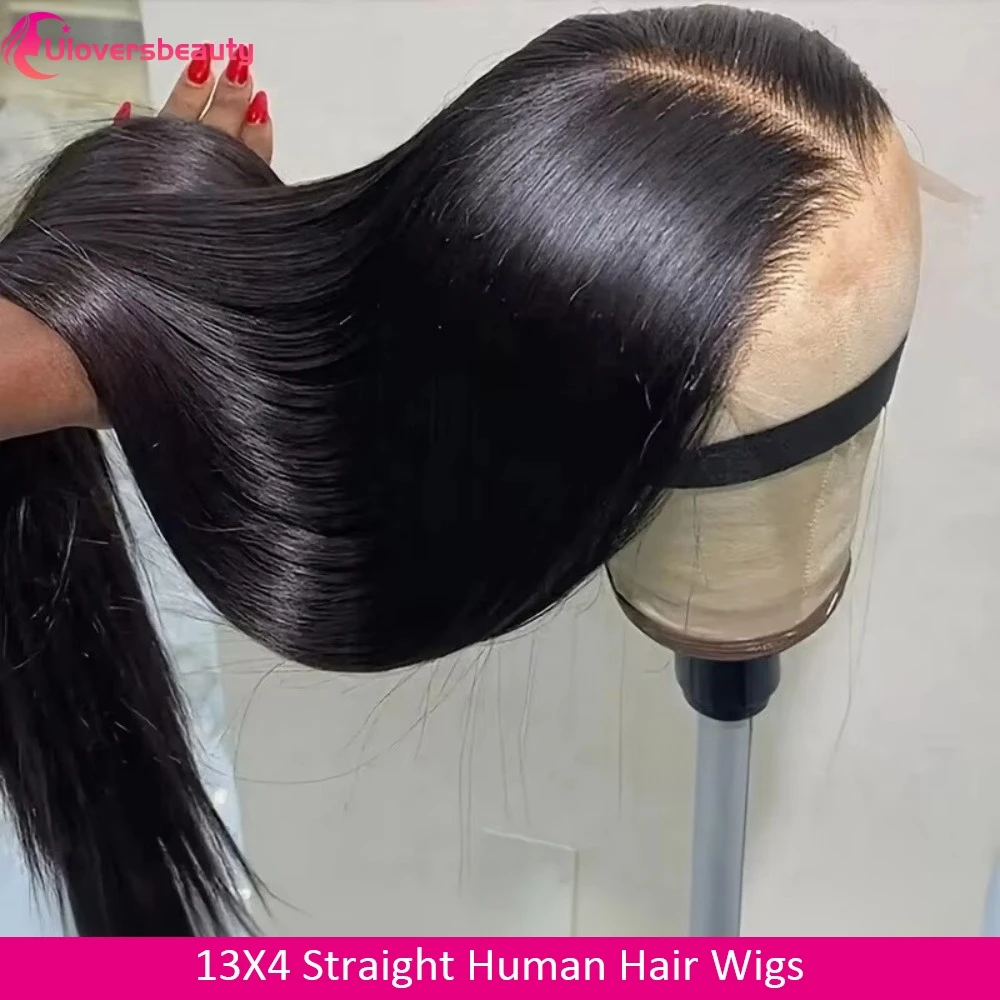 13x4 HD Lace Human Hair Wig Brazilian Straight Human Hair Wigs Glueless Wig Human Hair 22 30 32 34Inch Human Hair Wigs For Woman