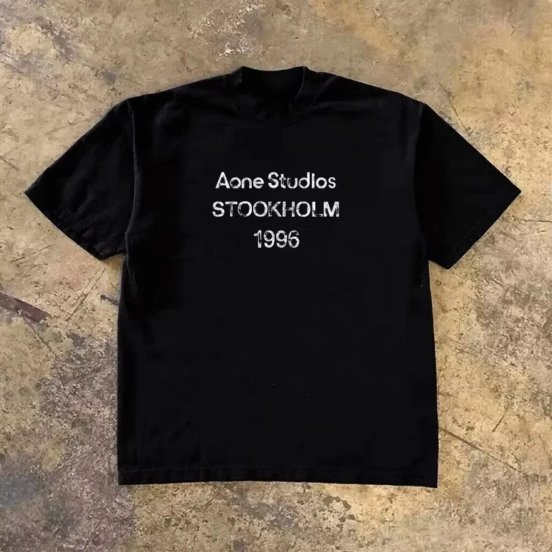 2026 Summer Fashion Trend Luxury Brand Letter Printed T-shir and Women's T-shirt Short Sleeved T-shirt Unisex Top