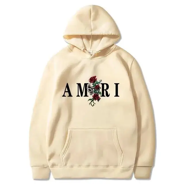 26Men's and women's fashionable clothing trends with printed sportswear Harajuku casual pullover Long-sleeved hooded