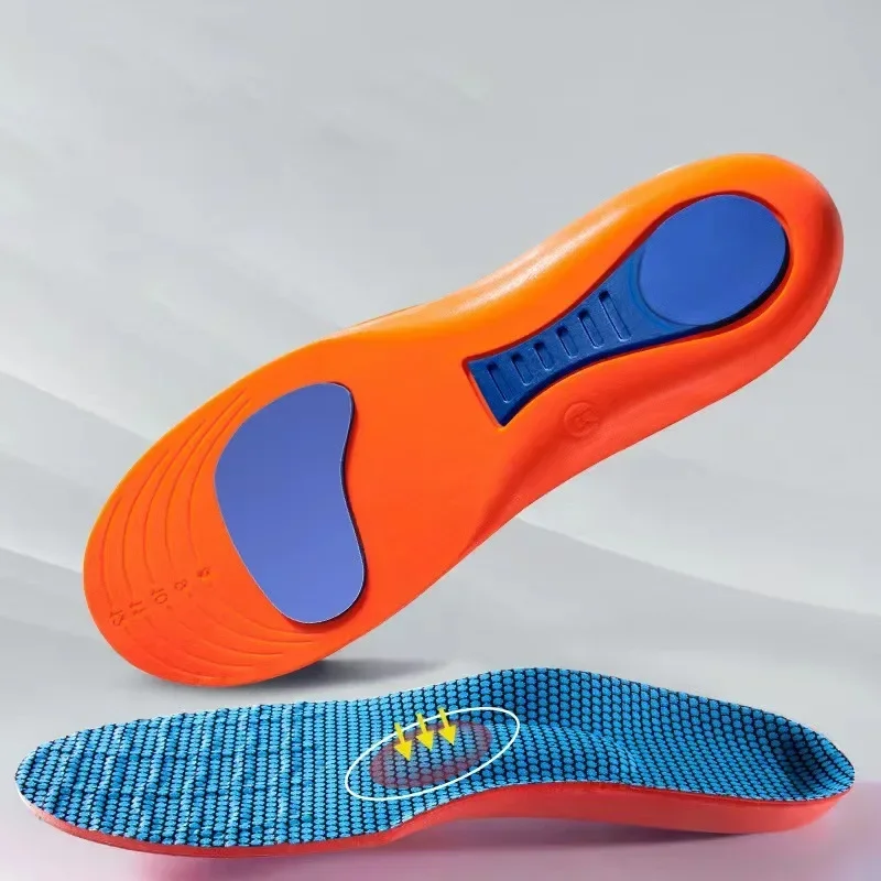 2Pcs Sport Insoles for Shoes Sole Shock Absorption Deodorant Breathable Cushion Running Insoles for Man Women Orthopedic Insoles