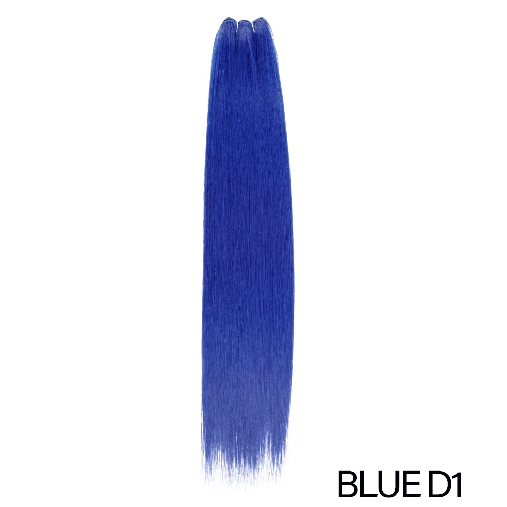30 Inches Synthetic Hair Bundles 150g 200g Bone Straight Soft Hair Weaving 27-613 Piano Blonde Ombre Brown Natural Sew In Weft