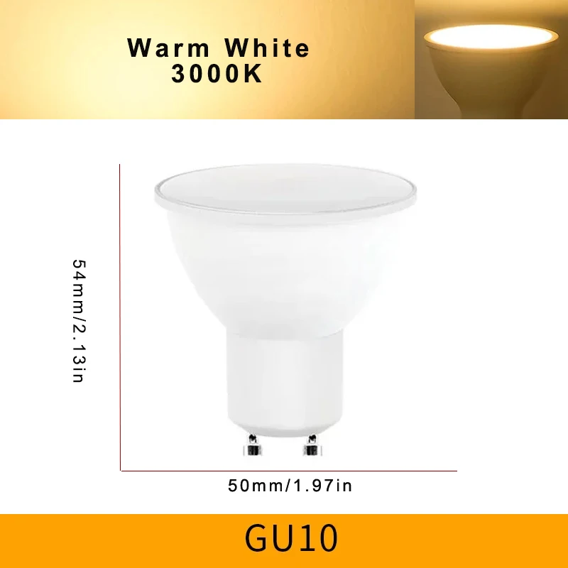 4PCS LED Spotlight Bulb GU10 AC220V 3W 6W 9W 12W 180 Degree Beam Angle High Lumen Indoor LED Energy Saving Lights Bulb