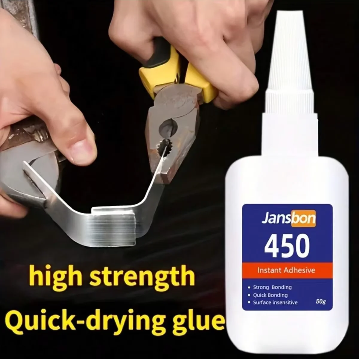 5Sec Super Glue Strong Bond for Shoes/Glass/Metal/Wood/Plastic,Ceramic Quick Dry Industrial Strength Instant Adhesive