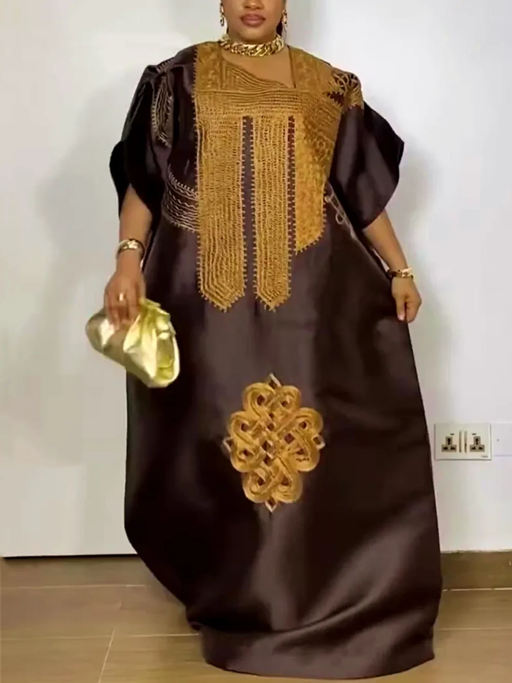 African Dresses for Women Traditional Africa Clothing Dashiki Ankara Embroidery Gown Abayas Robe Muslim Kaftan Maxi Long Dress
