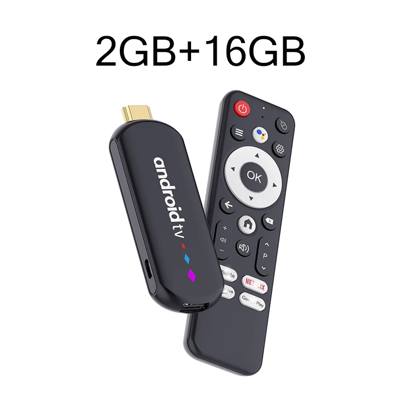 Android TV Stick S905L3 H96 MAX Android 14.0 4K Quad Core 2.4G 5G Wifi BT Home Media Player Voice Assistant Smart TV Stick