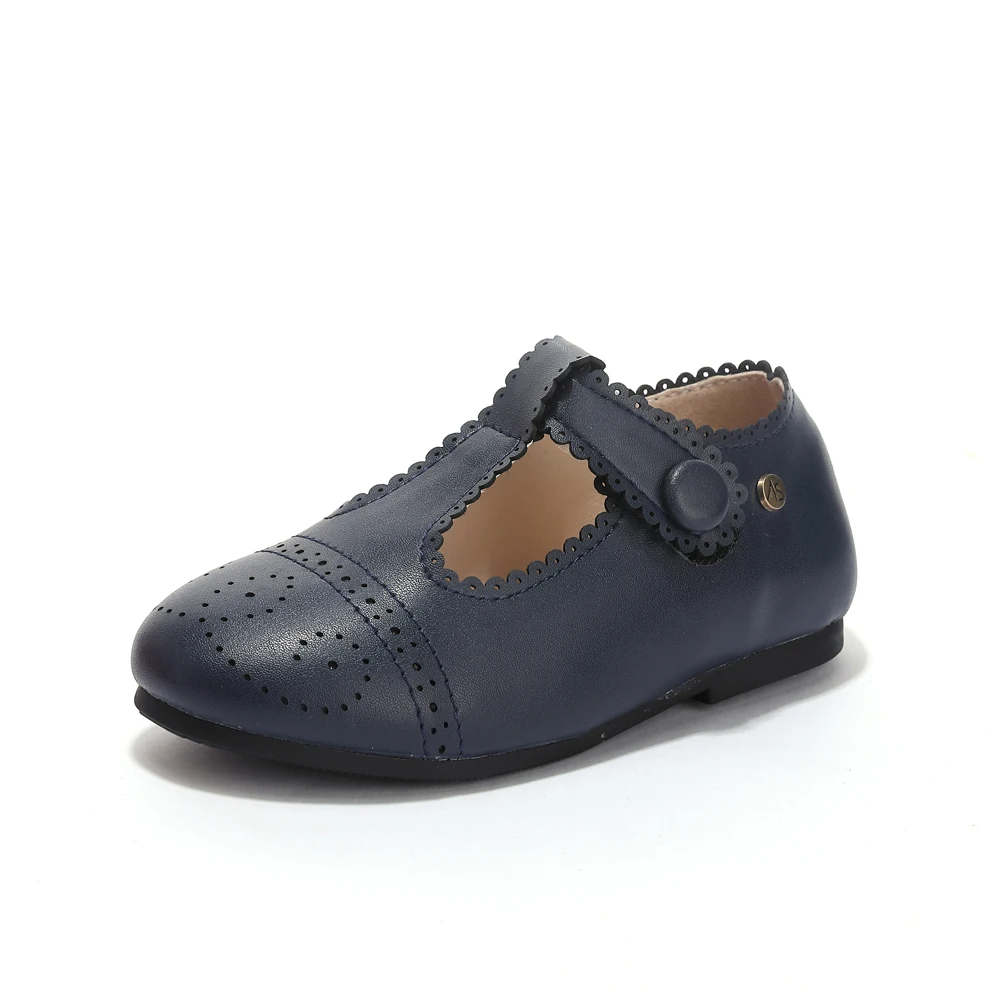 AS Kids Shoes Children Brand Shoes Baby Girls Leather Shoes Toddler Princess Flats Boys Brouge Oxford Soft Platform Mary Jane