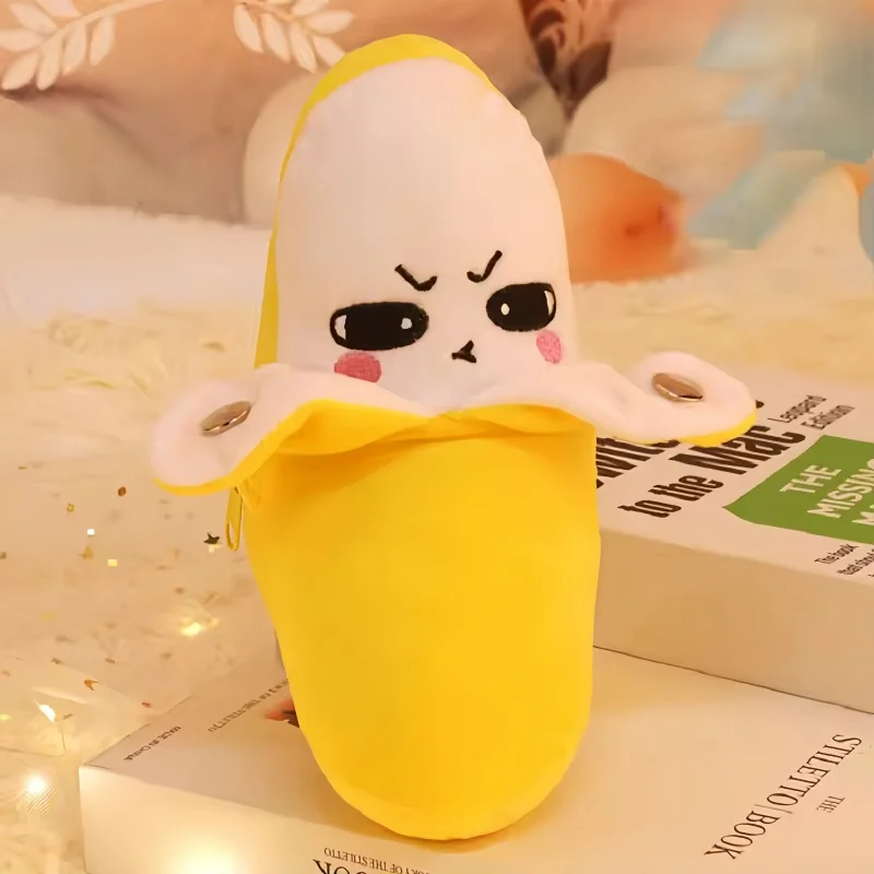 Banana Baby Beat Sensing Creative Fruit Novelty Parent-Child Musical Interactive Piano Toy Plush Doll Christmas Gift
