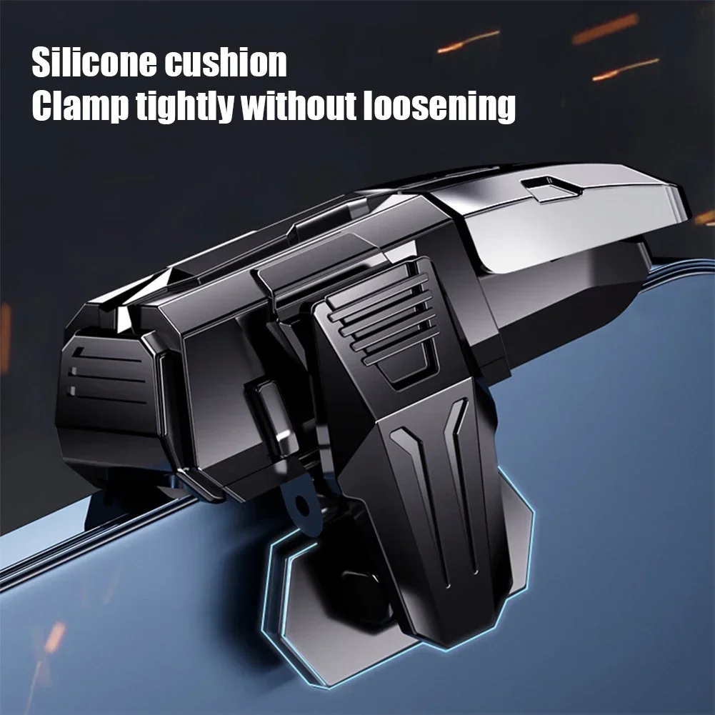 Black Mobile Controller For Gamers Game Controller Convenient Non-slip Mobile Gaming Trigger For Pubg Alloy Key Shooter Portable