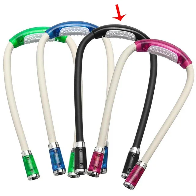 Book Reading Crocheting Light Adjustable 360° Angle Flexible Handsfree Led Neck Light Hug Reading Lamp Led Night Flashlight