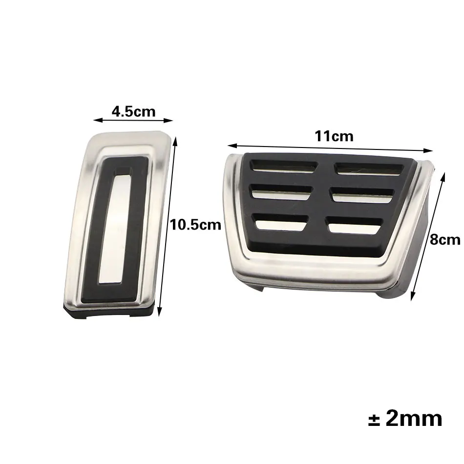 Car Pedal Sport Fuel Brake Dead Pedal Cover Set DSG for Seat Leon 5F MK3 for Skoda Octavia A7 for VW Golf 7 8 Auto Accessories