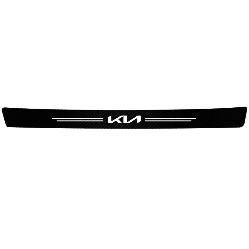 Carbon Fiber Car Door Threshold Protector Stickers Waterproof For Kia Sportage Ceed Picanto Rio ProCeed Niro Stonic K7 K5 K8 K3