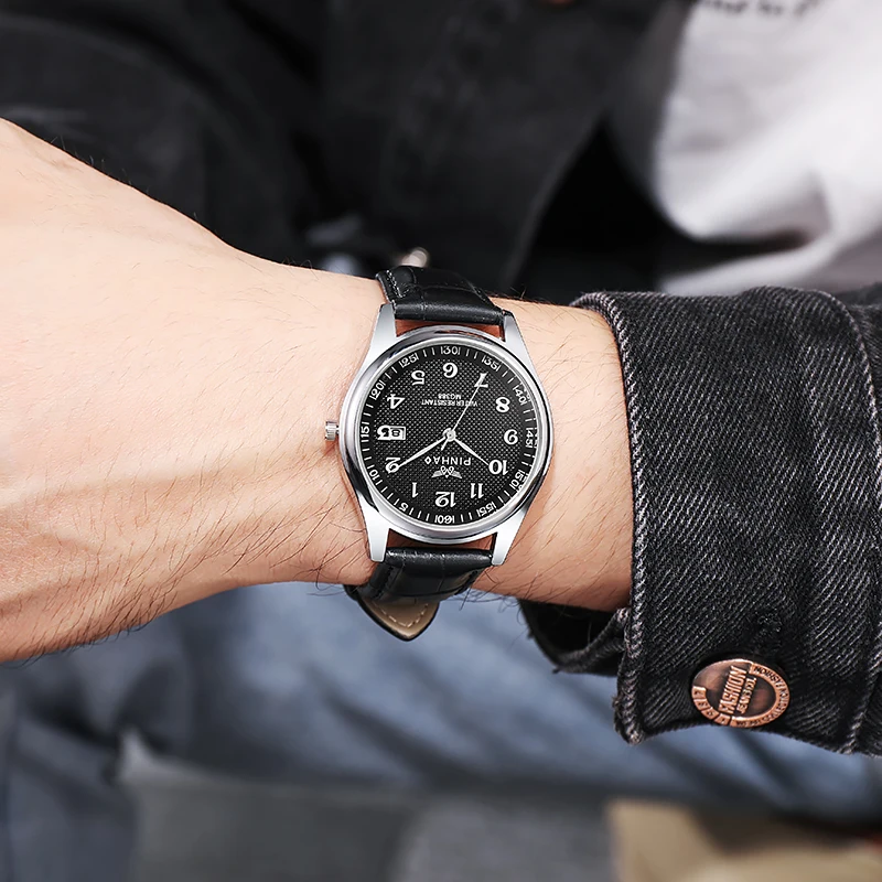 Casual Fashion Leather Strap Men Watches Montre de luxe homme 2021 New Best selling Products Dropshipping erkek saatleri Relogio