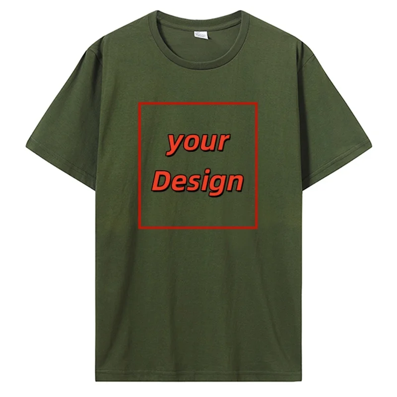 Custom T-shirt Customized Print T Shirt Men Women Personalized Tops Tees DIY Your Like Photo Or Logo Cotton T-shirt Men Clothing