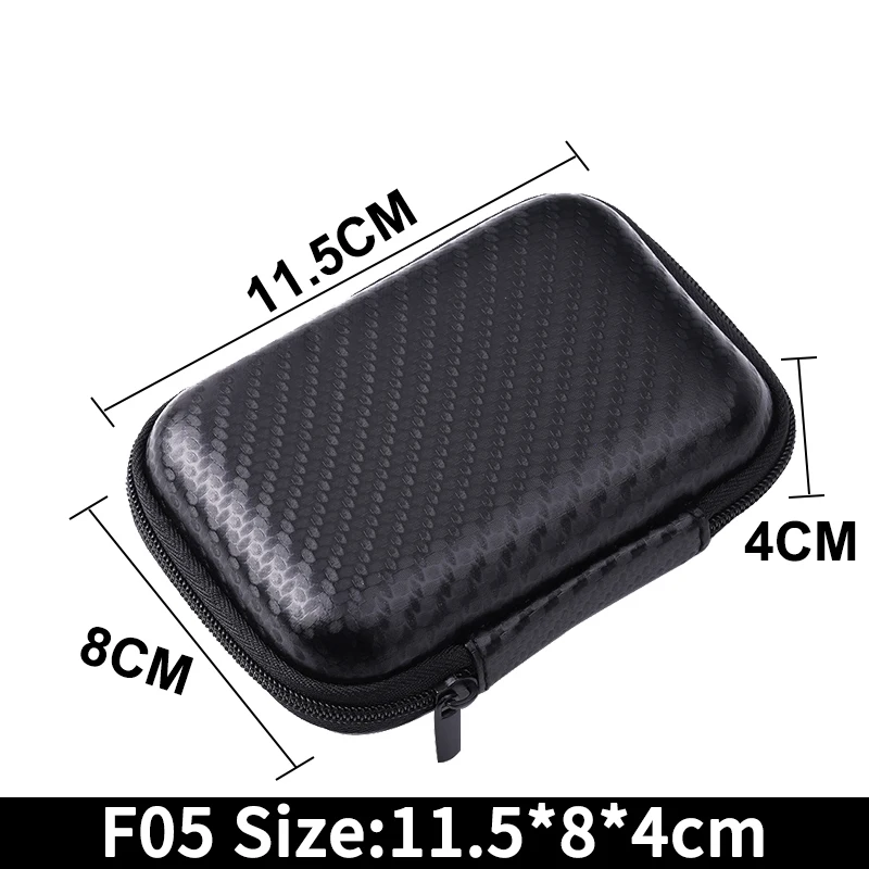 Earphone Data Storage Bag Oval Square Rectangle Cable Organizer Bags Mini Zipper Pouch Tech Gadgets Portable Charger U Disk Case