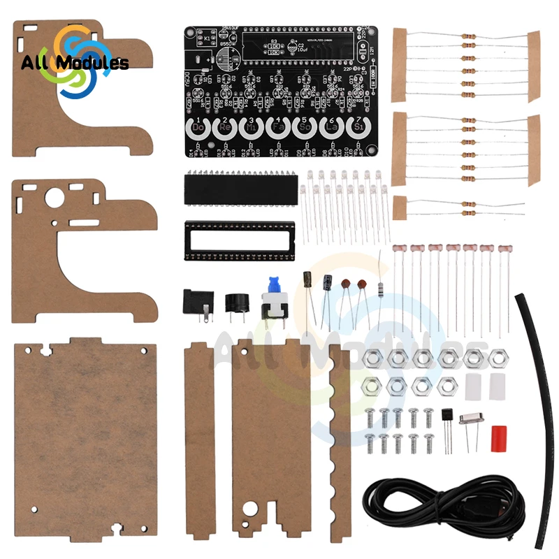Electric Piano DIY Kits DIY Electronic Organ Module 51 Microcontroller String Less Photoelectric Organ Kit Soldering Practice