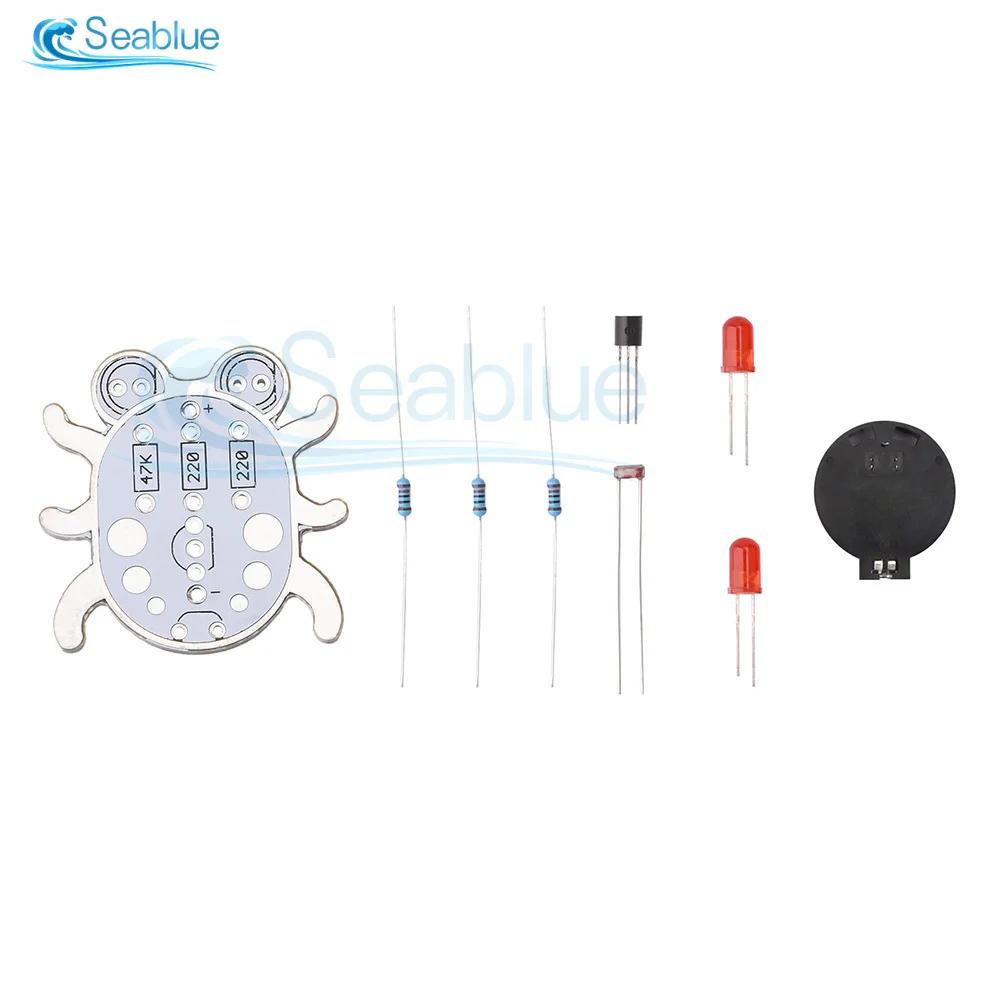Electronic DIY Kits Photosensitivity Eyes Kit Photosensitive LED Light Beginner Learn Electrical  Solder Fun Kit Handmade Gift