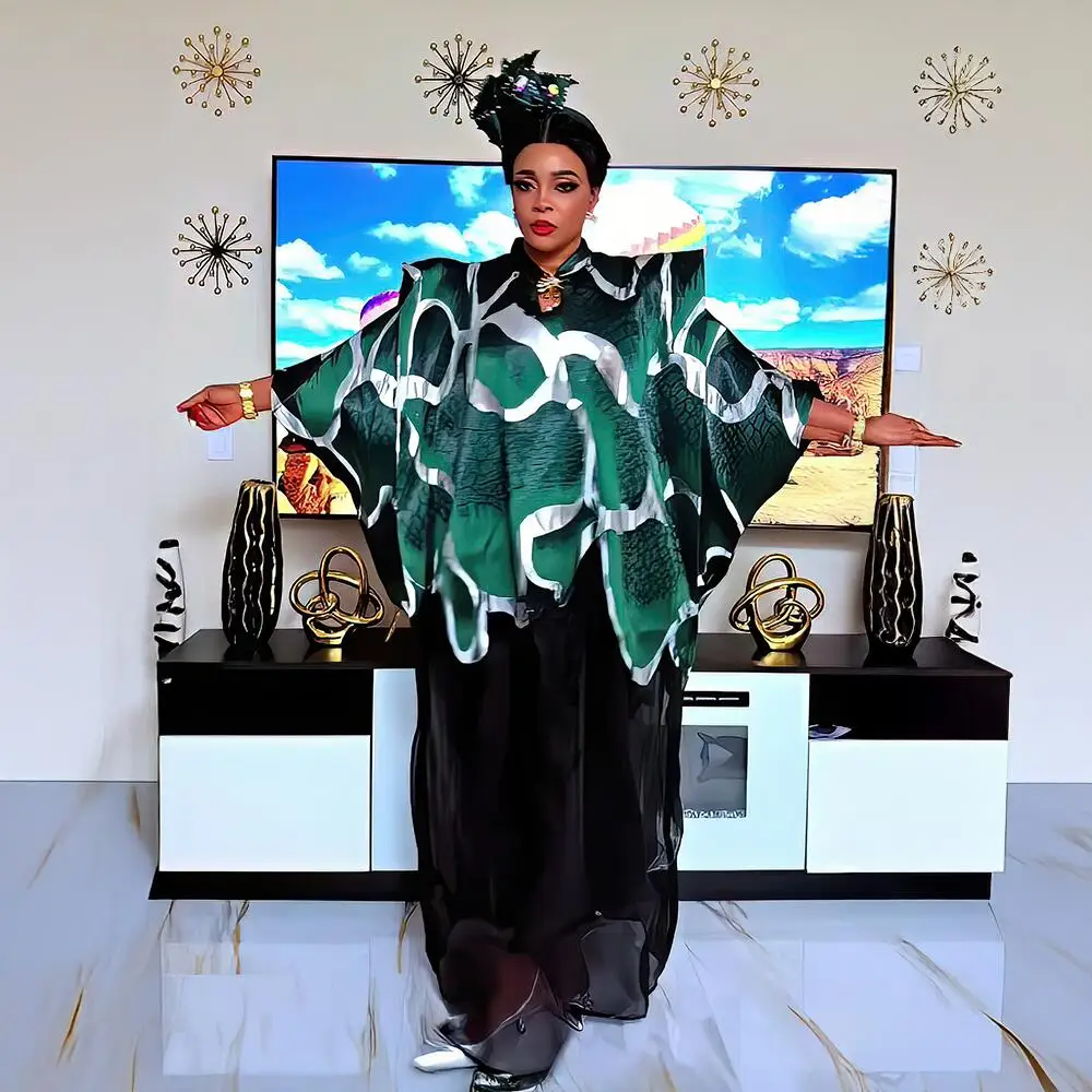 Fashion African Dresses for Women Elegant Luxury Turkey Woman Dresses Two-Piece Set African Dress Woman