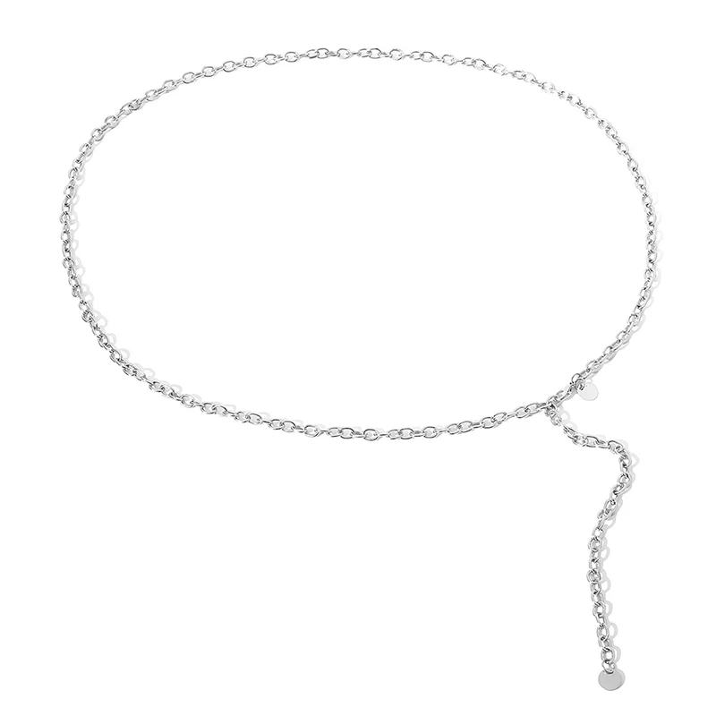Fashion Women Lady Waist Chain Belt Metal Gold Silver Color Waistband Chain Belt For Dress Shirts Clothes Accessories