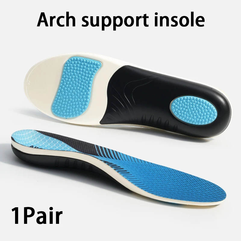 Flatfoot Orthopedic insoles Arch Support Shoe Insole Men Women Shock Absorption Shoe Sole Comfortable Running Sports Pads 1Pair