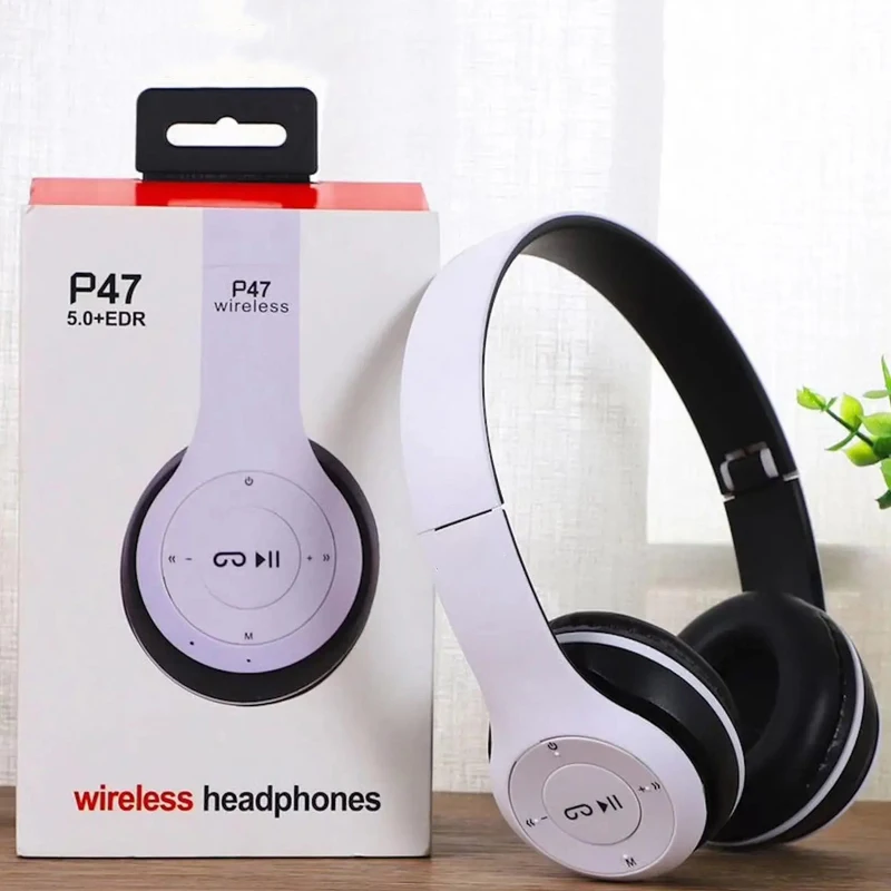 Fone Wireless Bluetooth Headphones HIFI Stereo Foldable P47 Earphones Kid Helmet Gift With Microphone Support SD Card For iPhone