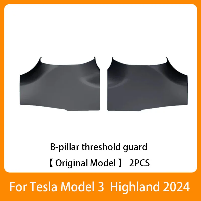 For Tesla Model 3 Highland 2024 ABS Front Rear Door Sill Protective Pad Cover Guards Threshold Bumper Strip Sill Car Accessorie