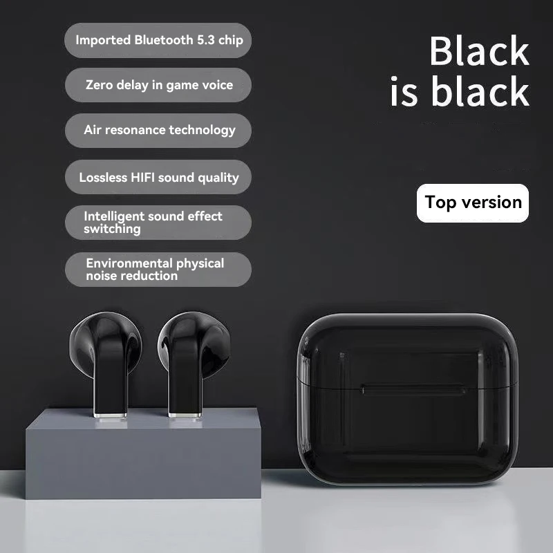 Headphones Mini Portable Wireless Bluetooth Earphones Stereo Games Headsets Noise Reduction Long Battery Life For Sports