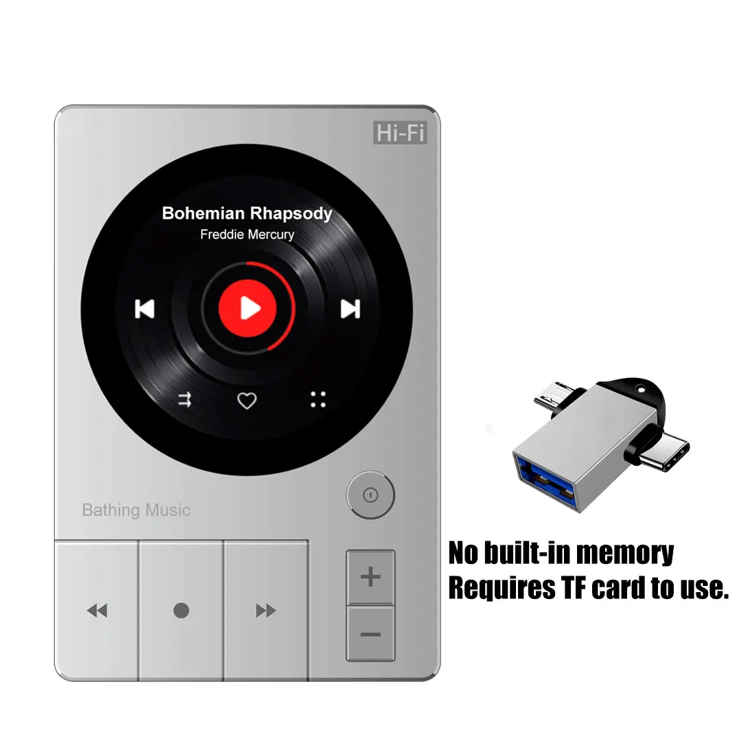 Hifi Audio Mp3 Player with Dsd256 Ess9018 Dac Bluetooth Metal Body Retro Round Screen Lyric Display Dsf Dff Flac Ape Long Battery Life