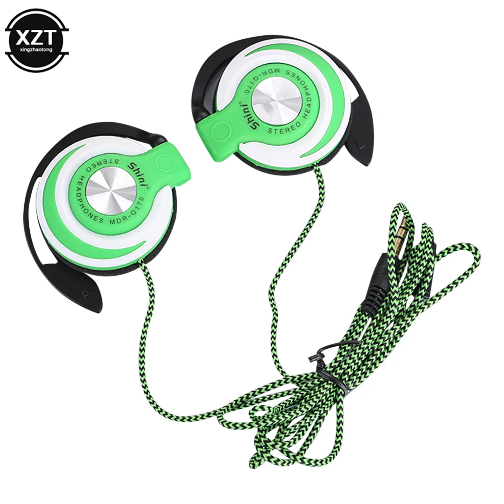 High Quality Wired Headphones HIFI Heavy Bass Headset Over-ear Adjustable Ear hook Earphones Music Earphone for Phone