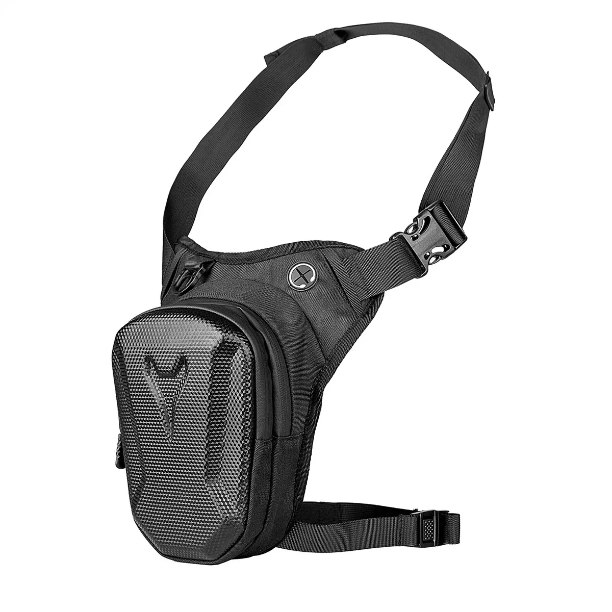 HOMEFISH Motorcycle Leg Side Bag EVA Hard Shell Outdoor Casual Waist Bags Motorbike Mobile Phone Purse Hip Bum Pack