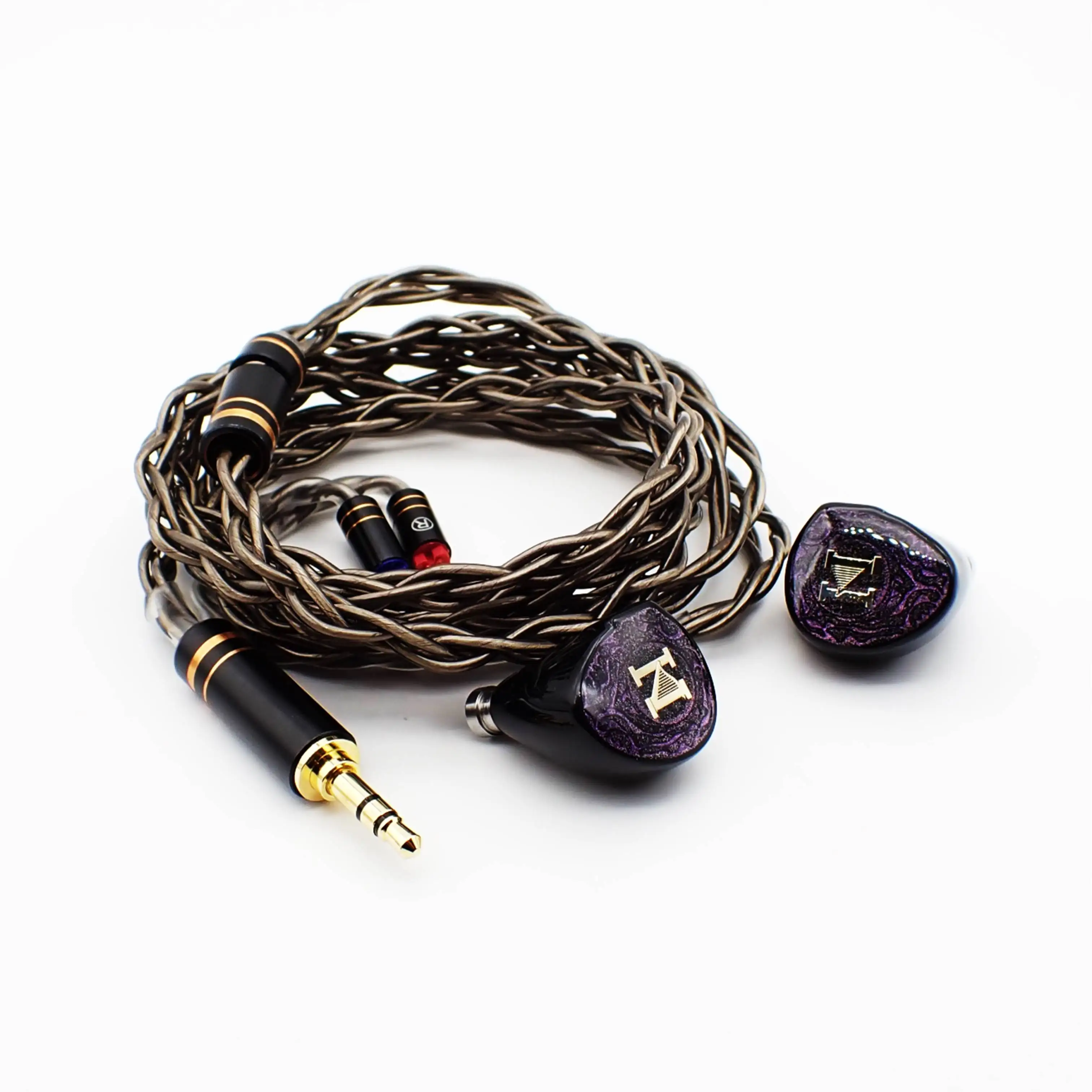 ISN Audio H20 1BA+1DD 2 Drivers Hybrid HiFi IEMs 2Pin 0.78mm HiFi Audiophile In-Ear Earphone IEMs With OCC Silver-Plated Cable