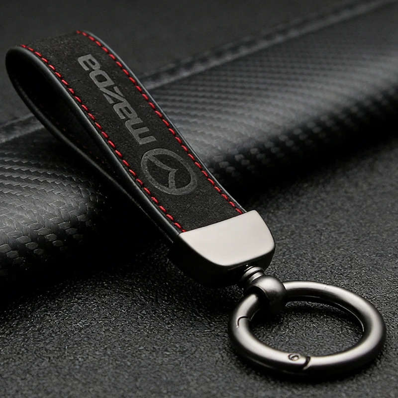 Leather Car Keychain Metal Leather Mazda 2 3 5 6 Cx5 Cx9 Cx7 Cx4 Cx3 Cx30 Mx5 Mx3 Bk Accessories Car Styling