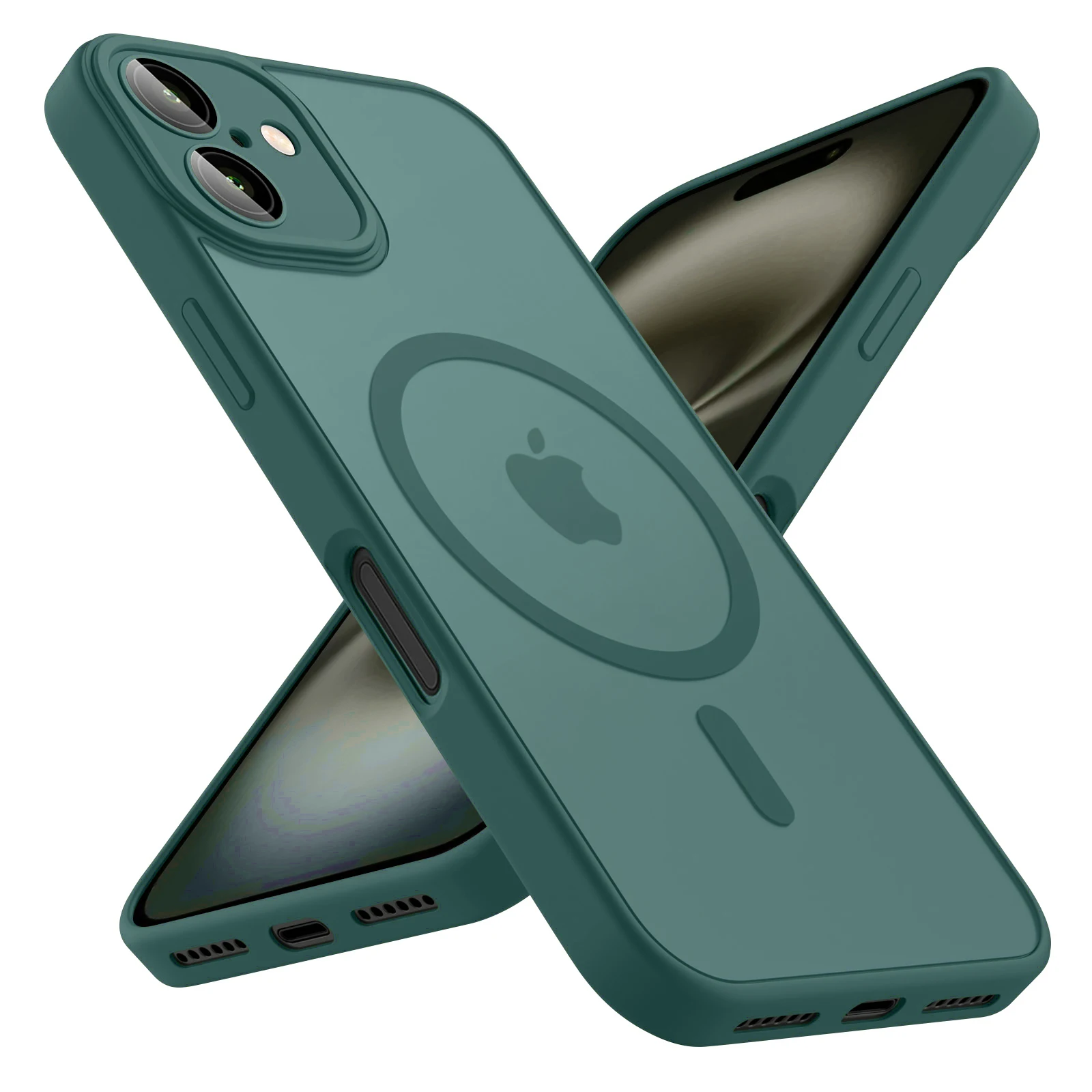 Luxury Frosted Phone Case For iPhone 18 17 16 15 14 13 12 11 18 Pro Max Plus Air E For Magsafe Matte Transparent Magnetic Cover
