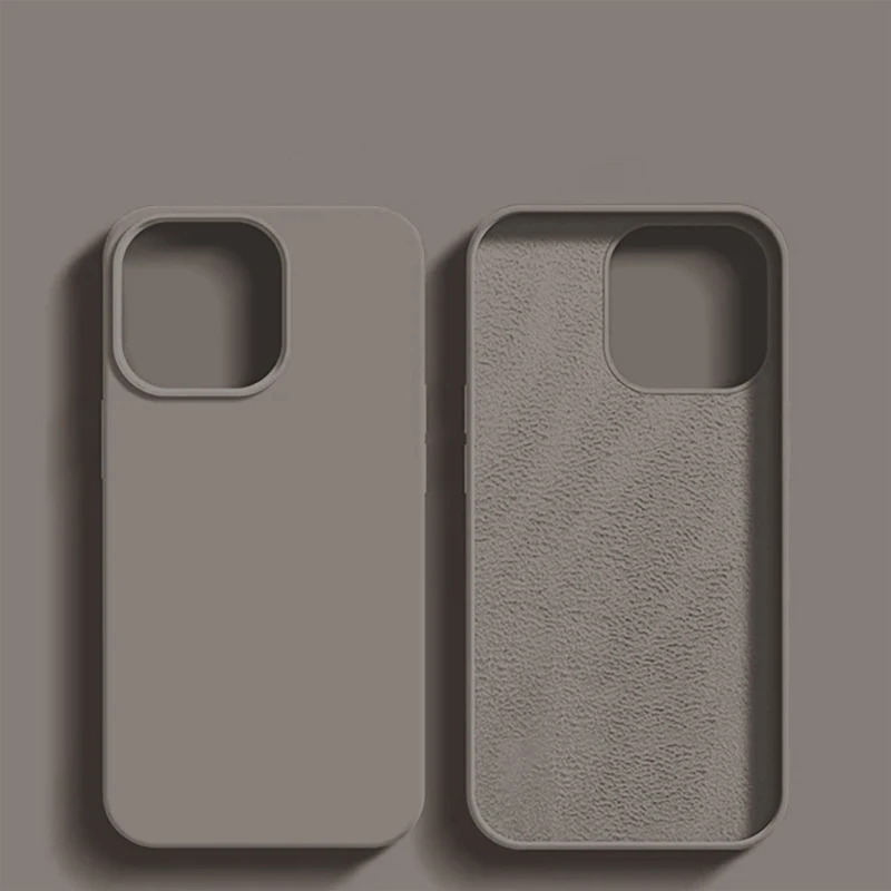 Luxury Shockproof Case For Apple iPhone 11 12 13 14 15 16 17 Pro Max 17 Air Plus Liquid Silicone Cases Cover Phone Accessories