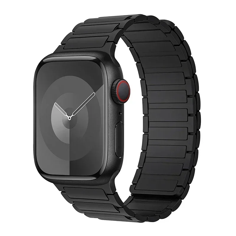 Magnetic Loop for Apple Watch Bands 44mm 40mm 49mm 45mm 41mm 38mm Silicone Bracelet iWatch Series 9 8 7 6 5 4 3 Se ultra 2 strap