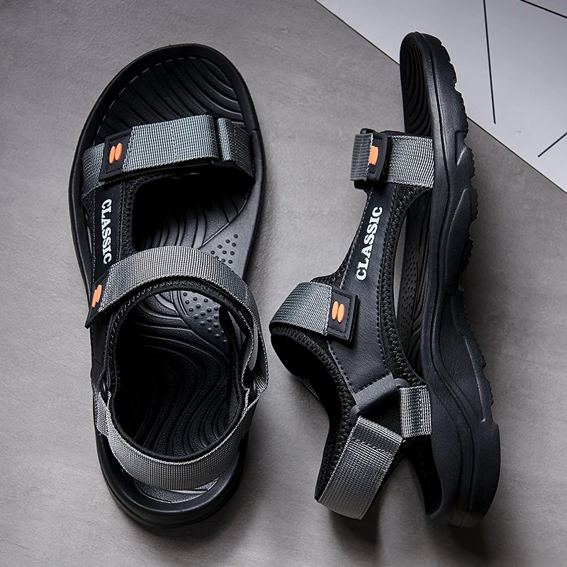 Men Sandals Summer Leisure Beach Holiday Sandals Men Shoes New Outdoor Sneakers Male Retro Comfortable Casual Sandals Men