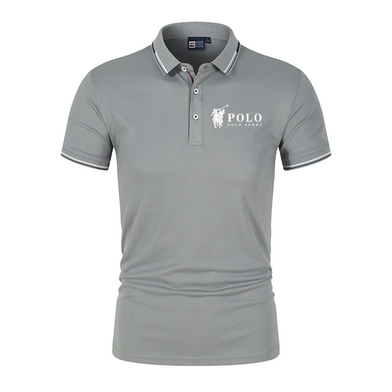 Men's Premium Summer Polo Shirt, Quick Drying, Breathable, Casual, Business Fashion, Sports, Short Sleeved, Men's Clothing