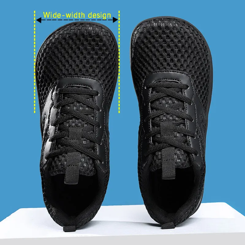Men's Wide-Design Anti-Slip Casual Shoes Hiking Shoes Barefoot Loafers Multiple Colors Available Breathable Mesh Men's Footwear