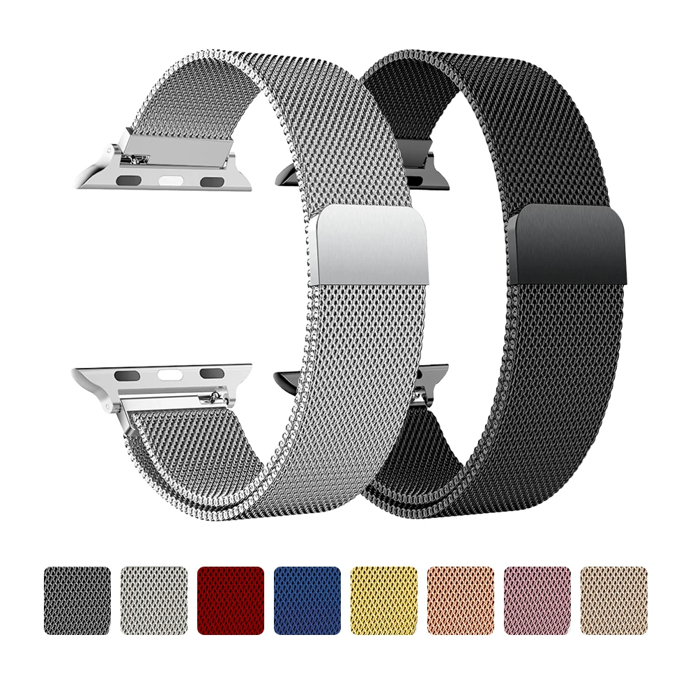 Milanese Strap For Apple Watch Ultra 4 2 3 49 46 42mm 44 40 41 45 38mm Bracelet For iWatch Series 12 11 10 9 3 6 5 SE 7 8 Strap