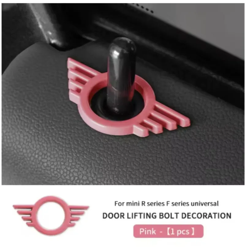 New For MINI Cooper S JCW F54 F55 F56 R55 R56 R61 F57 F60 Countryman Car Door Button Decoration Sticker Modification Accessories