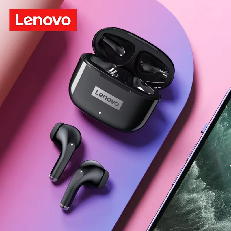 New Lenovo LP40 Pro TWS Bluetooth V5.3 Earphones Smart Touch Control With Hands-free Call Headset Noise Isolating Headphones