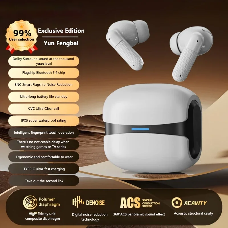 New Wireless Earphones Bluetooth Headsets TWS 5.3 Stereo Earbuds Hifi Headphones HD Microphone For Iphone And Android