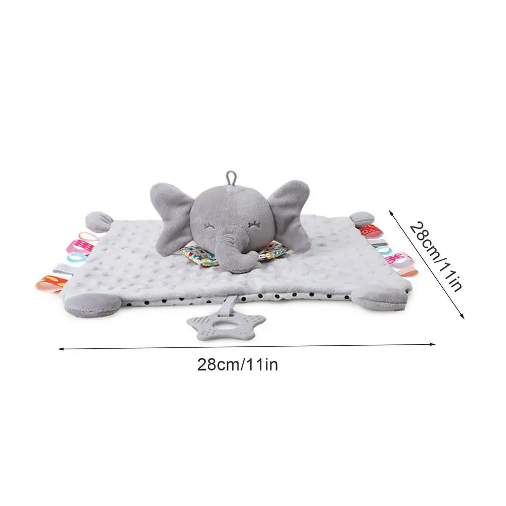 Newborn Baby Plush Stuffed Toys Cute Animal Blanket Comforter Bunny Elephant Soothe Appease Towel Baby Gift