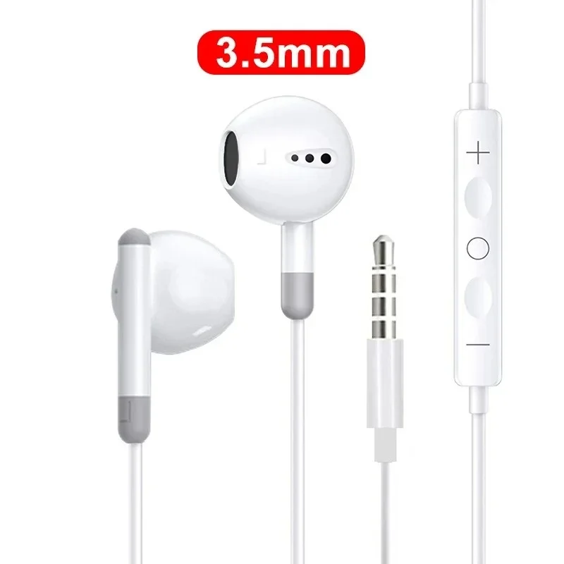 Original Wired Earphones For iPhone 17 16 15 Pro Max In-Ear Earbuds 14 13 12 Headphones For Samsung Xiaomi Headsets Accessories