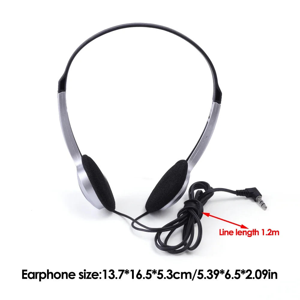 Portable Headphones Personality Retro Headset Black Fashion Style Headset Over Ear Earbud 3.5mm Wired Headset Photo Props
