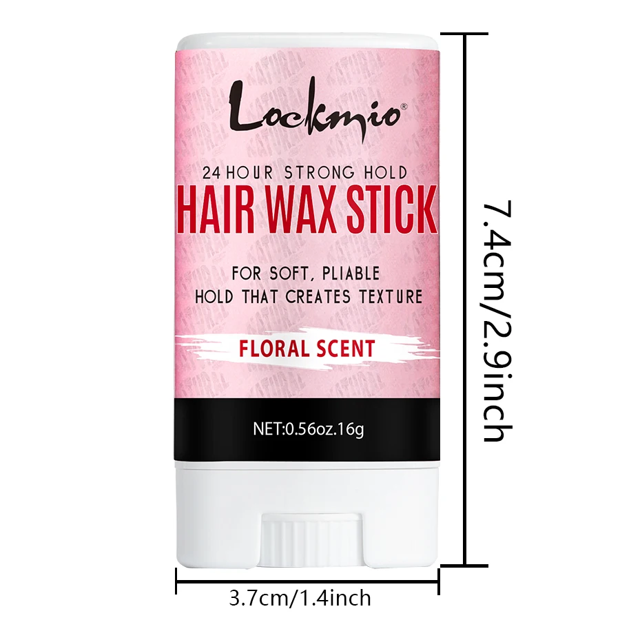 Professional Styling Wax for Women Anti-frizz Pomade Smoothing Broken Back Hair Mud Messy Hairs Control Wax Rod for Natural Wigs