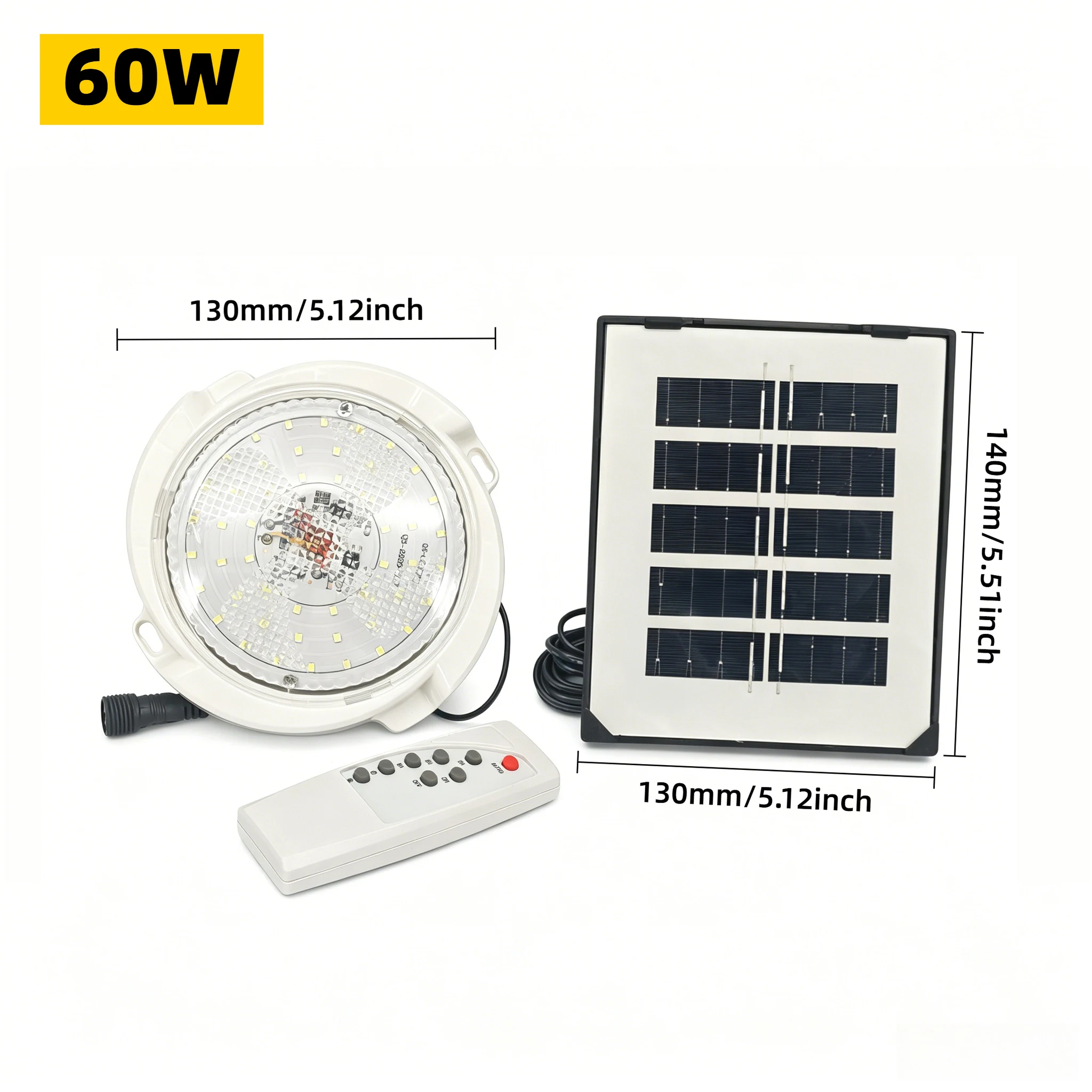 Solar Ceiling Light LED Home Indoor Bedroom Exterior Lighting LED High Power Courtyard 500W Solar Light