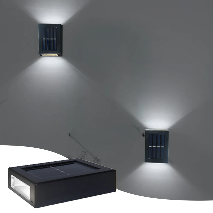 Solar Light Outdoor Up and Down Wall Washer Light Waterproof Solar Lamp for Garden Street Landscape Balcony Yard Porch Decor