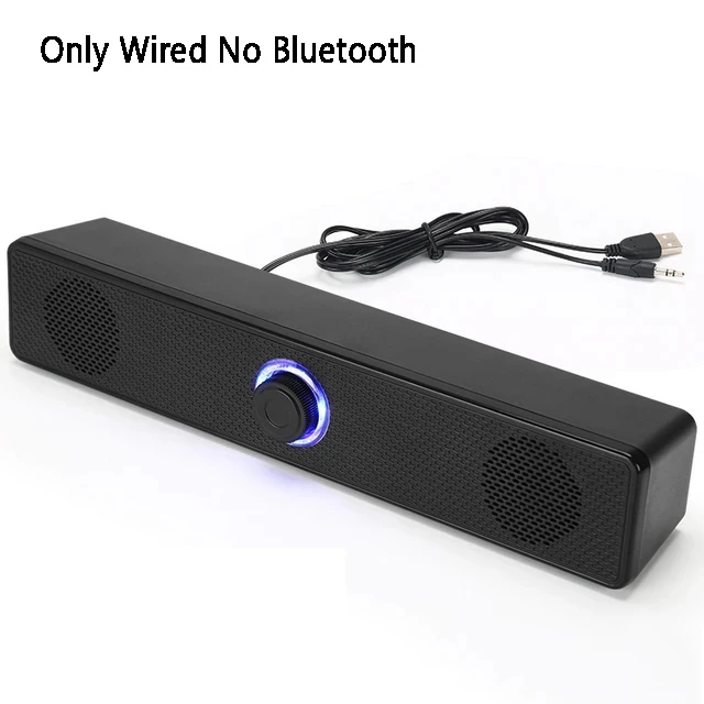 Soundbar Computer PC TV Laptop Desktop Wired Wireless Bluetooth Speaker Sound Box Bar Music Portable Caixa De Som Audio System