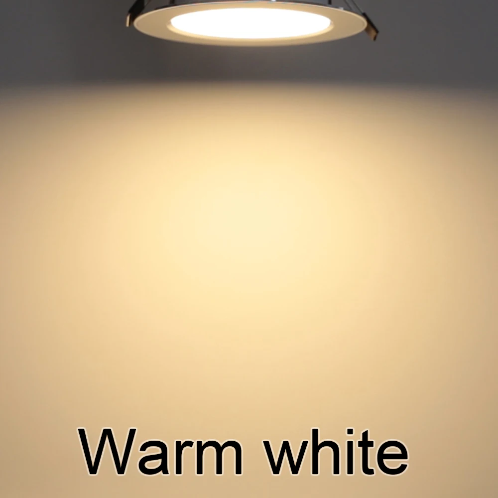 Spot LED Downlight Ceiling AC 220V 240V 9W 12W 15W 18W 21W Spotlight Cold Warm White Round Recessed Lamp LED Spot Light Lighting